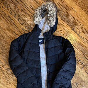 Lands End Girls Fleece Lined Parka